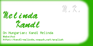 melinda kandl business card